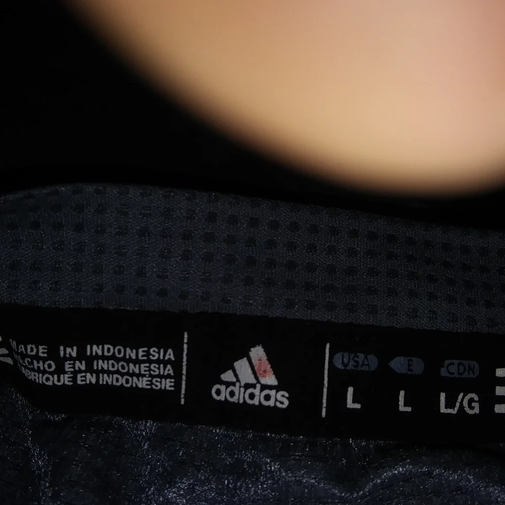 Adidas Zip up mesh back jersey